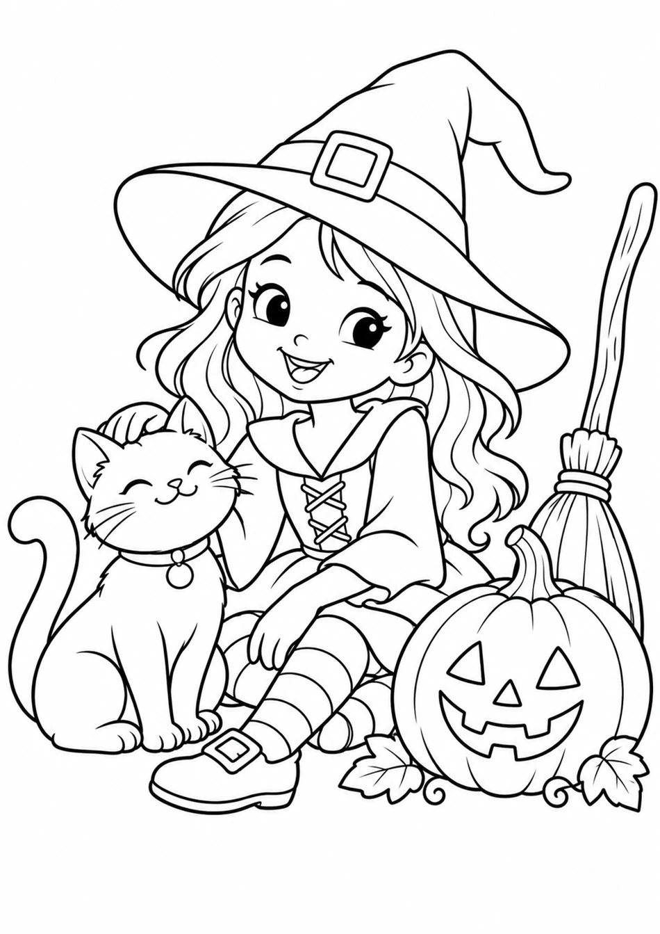 La sorcière et son chat