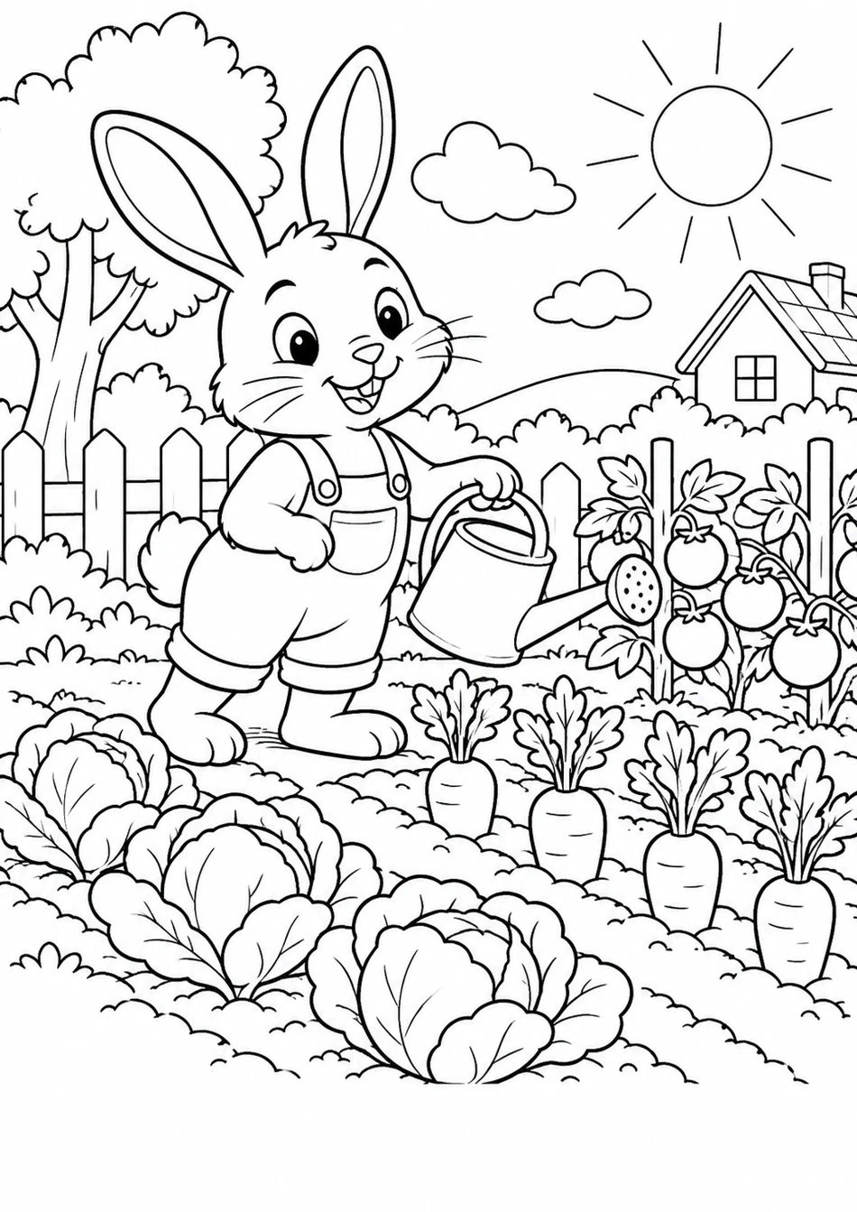Le potager au printemps