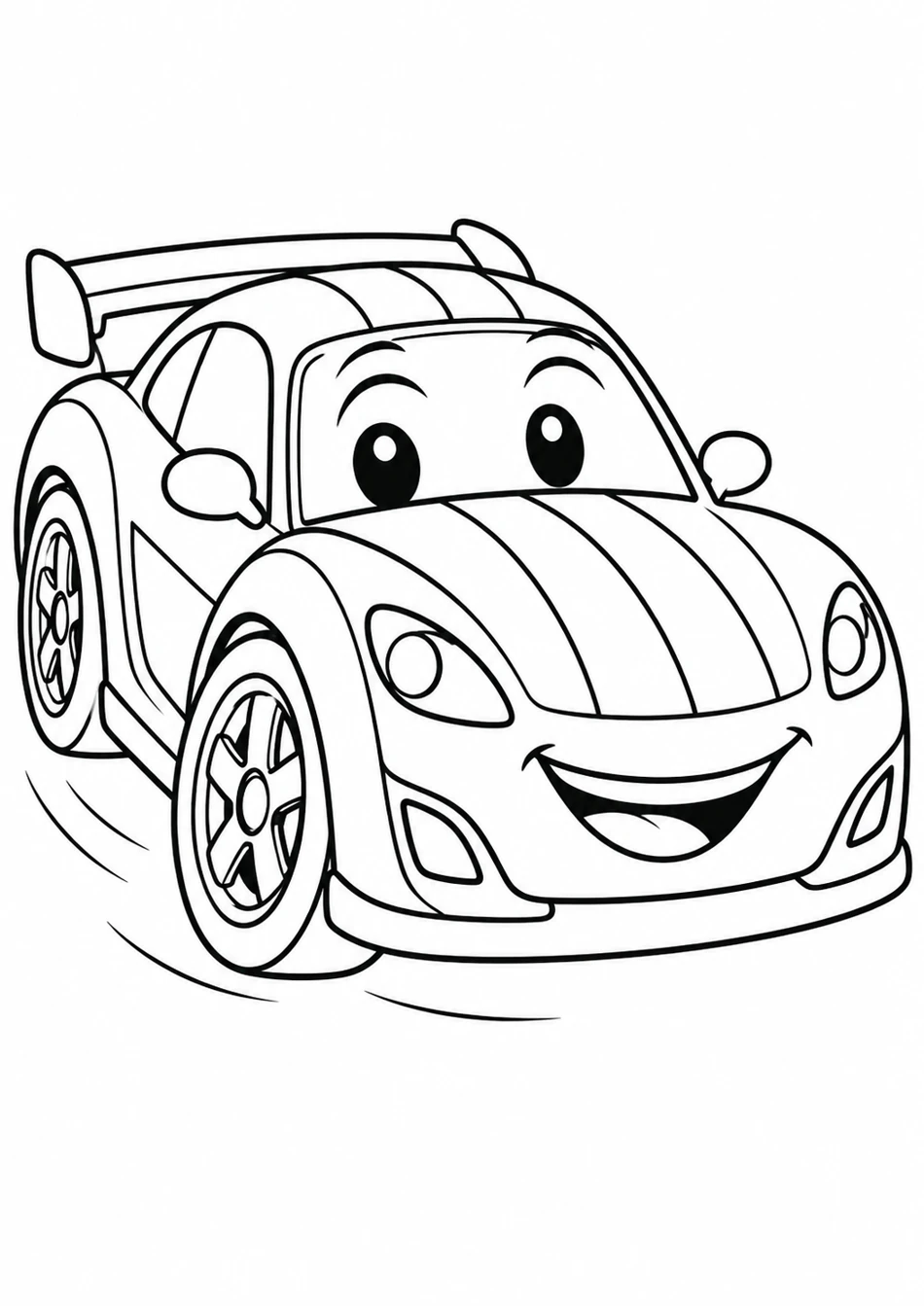La voiture de course simple