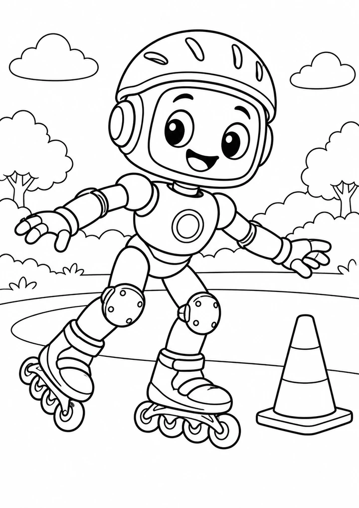 Le robot en rollers