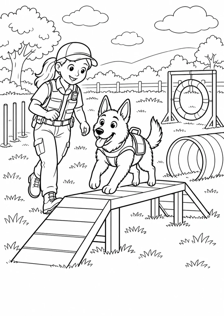 Le chien et son parcours