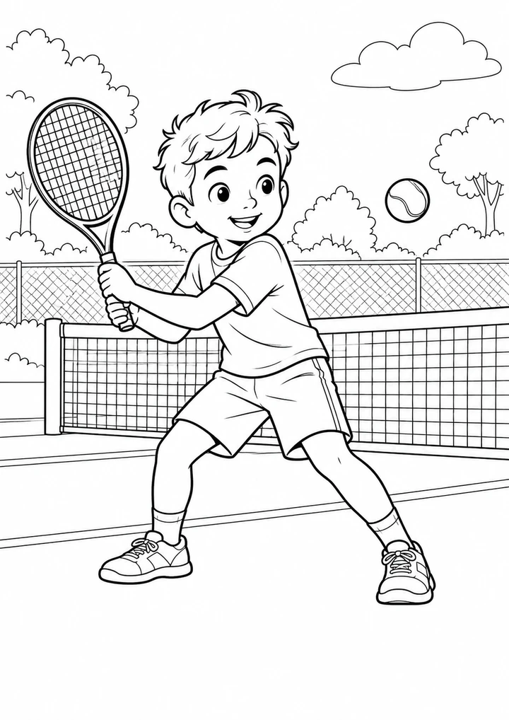 Le tennis au parc