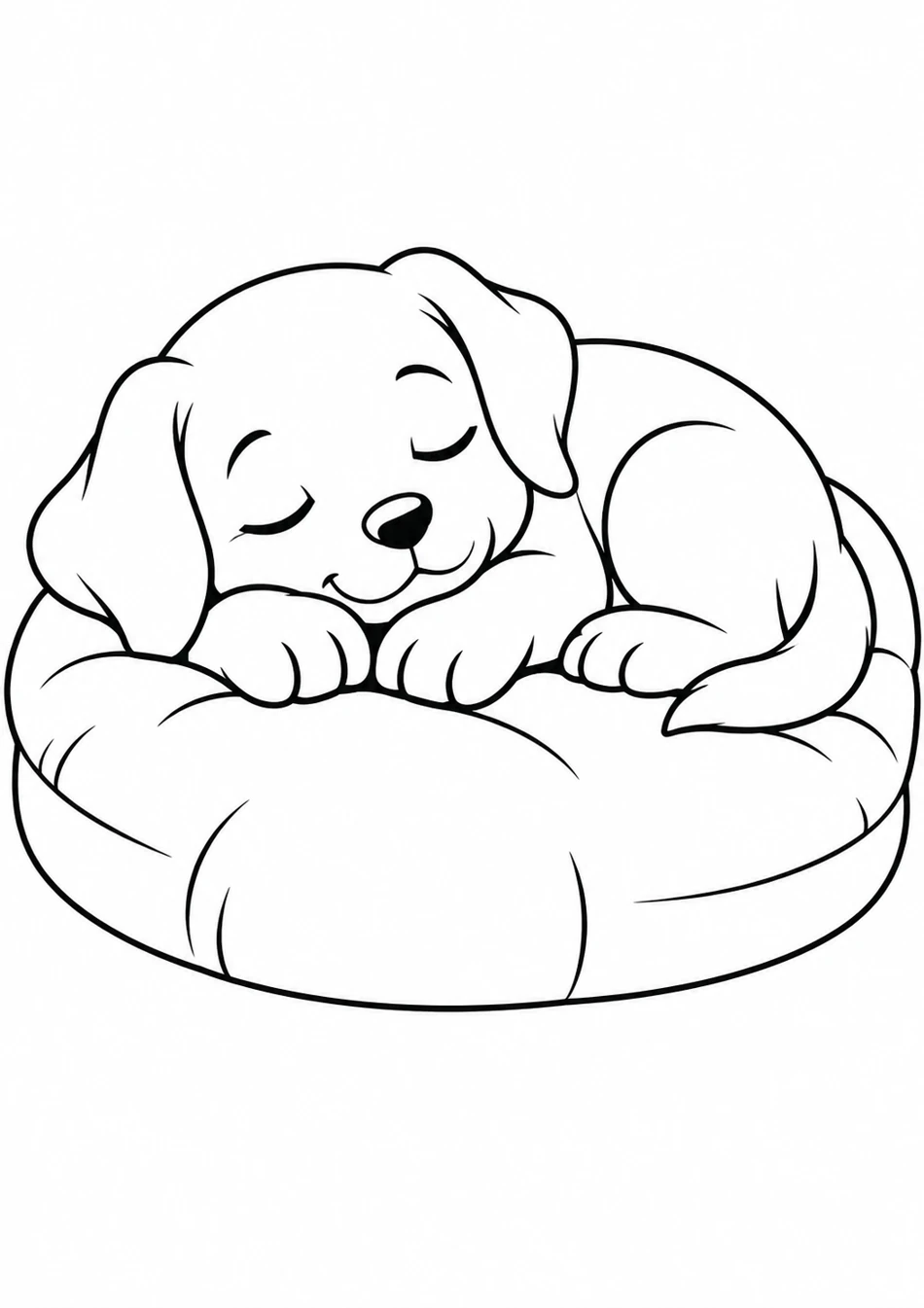 Le chiot endormi