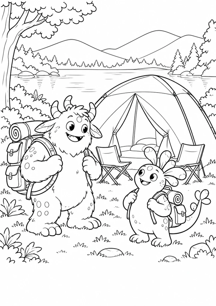 Le camping des monstres