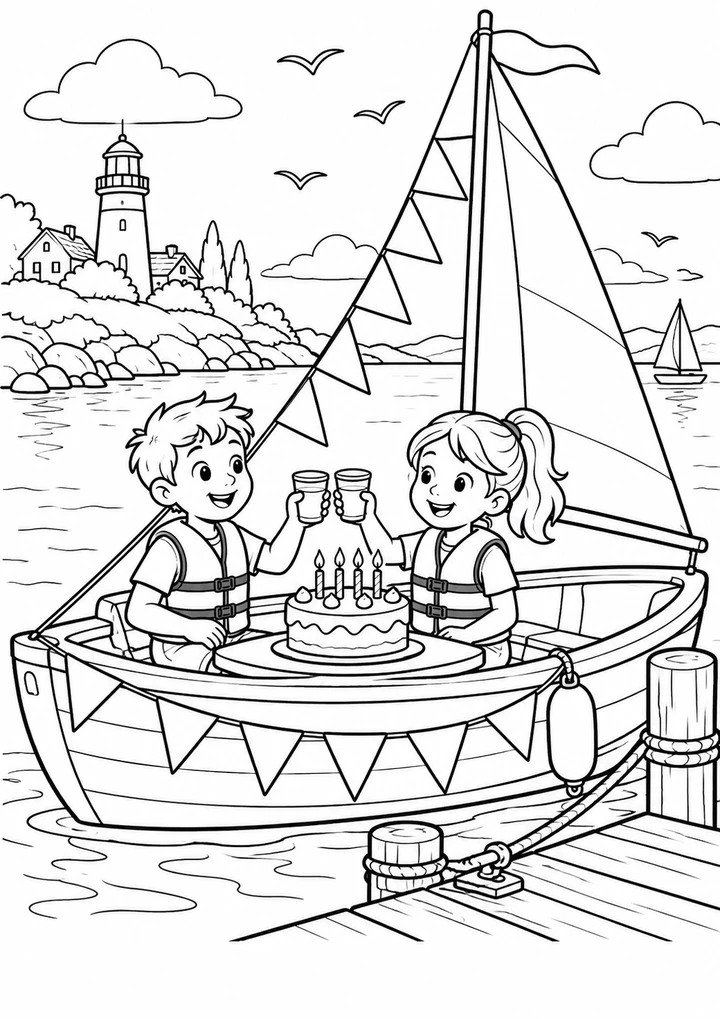 Le bateau d’anniversaire