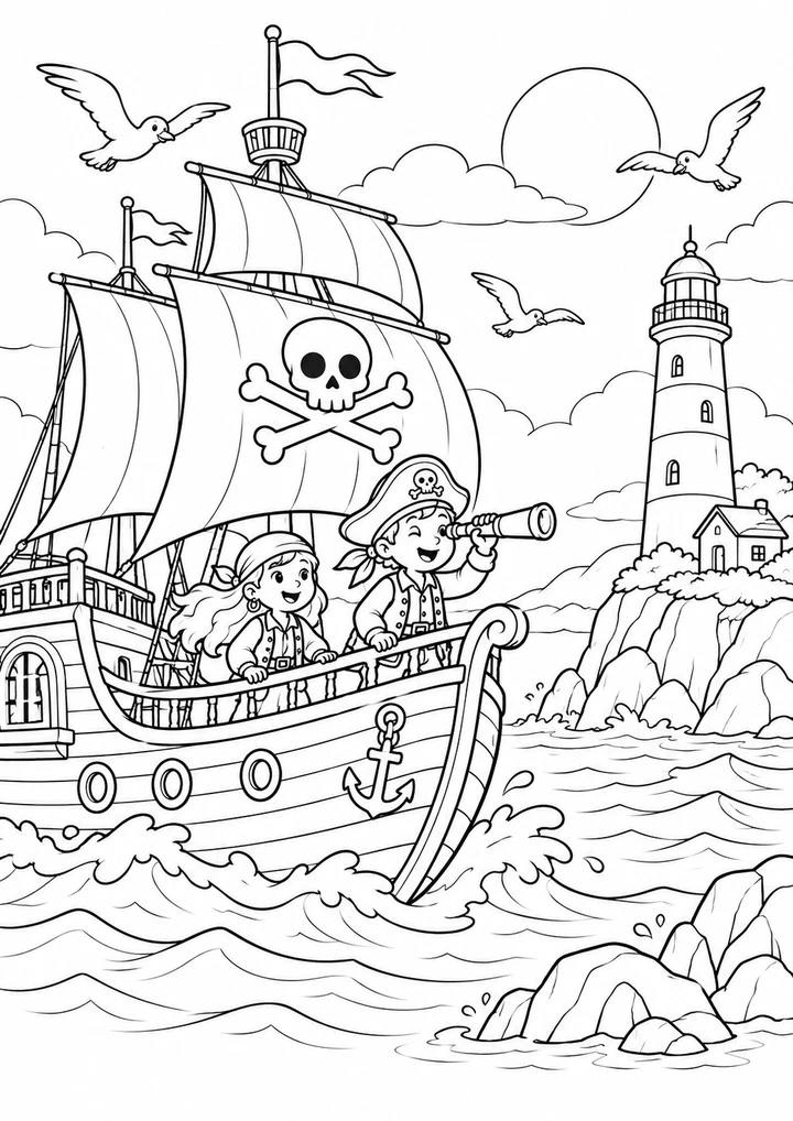 Le phare et le navire
