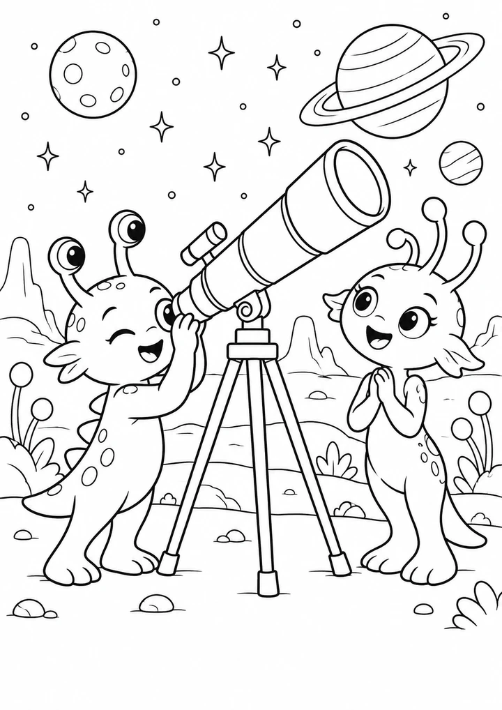 Les amis extraterrestres au télescope