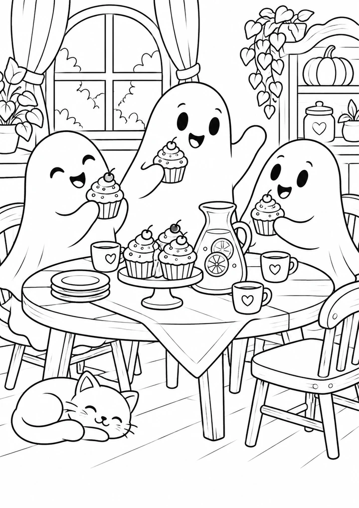 Le goûter des fantômes amis