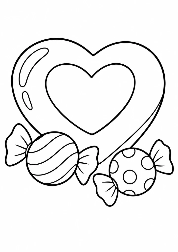 Le bonbon en forme de cœur