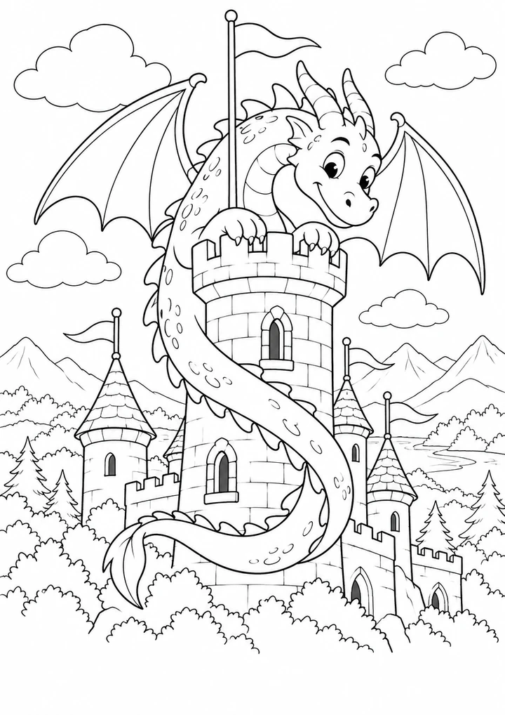 Le dragon gardien du royaume