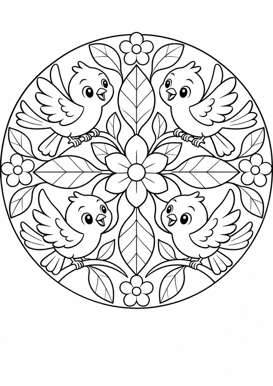 Le mandala des oiseaux