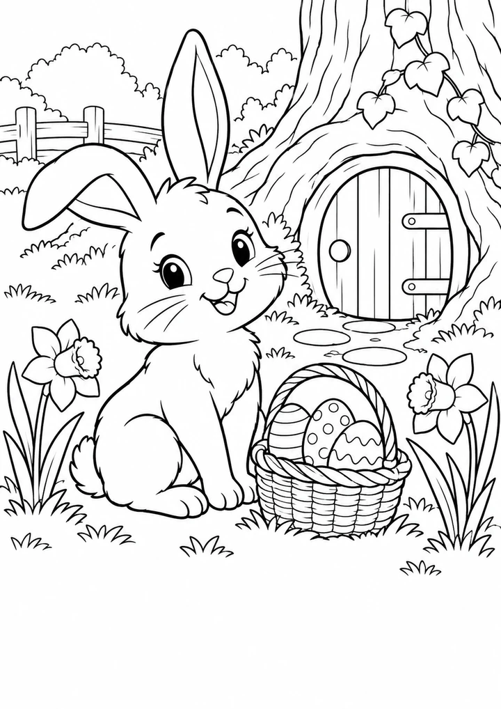 La maison du lapin de Pâques