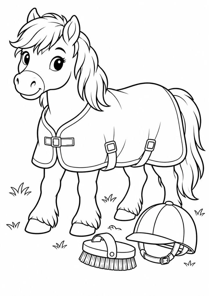 Le poney du jeune écuyer