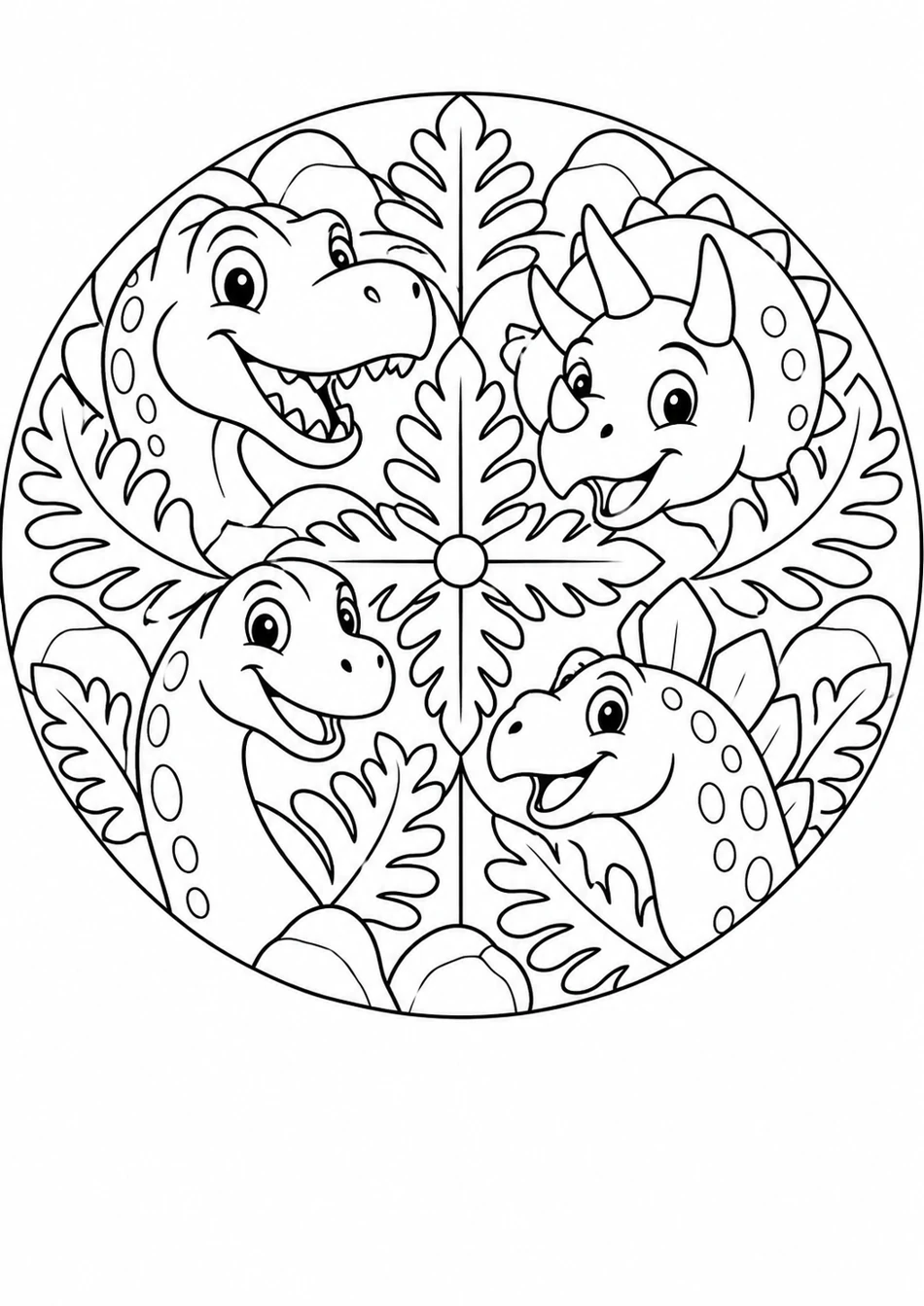Le mandala des dinosaures
