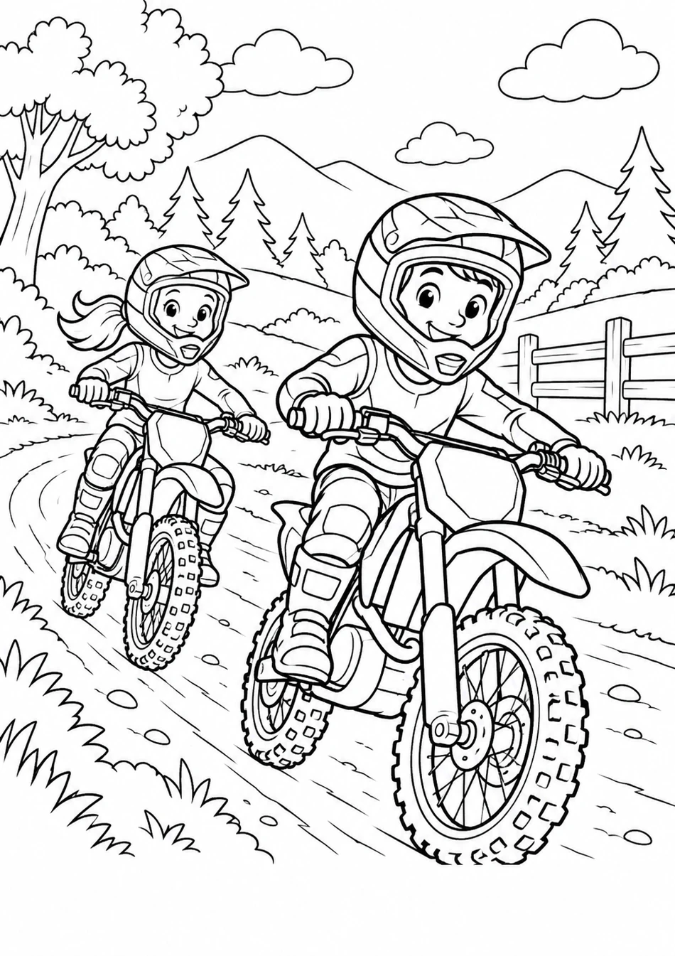 La piste de motocross