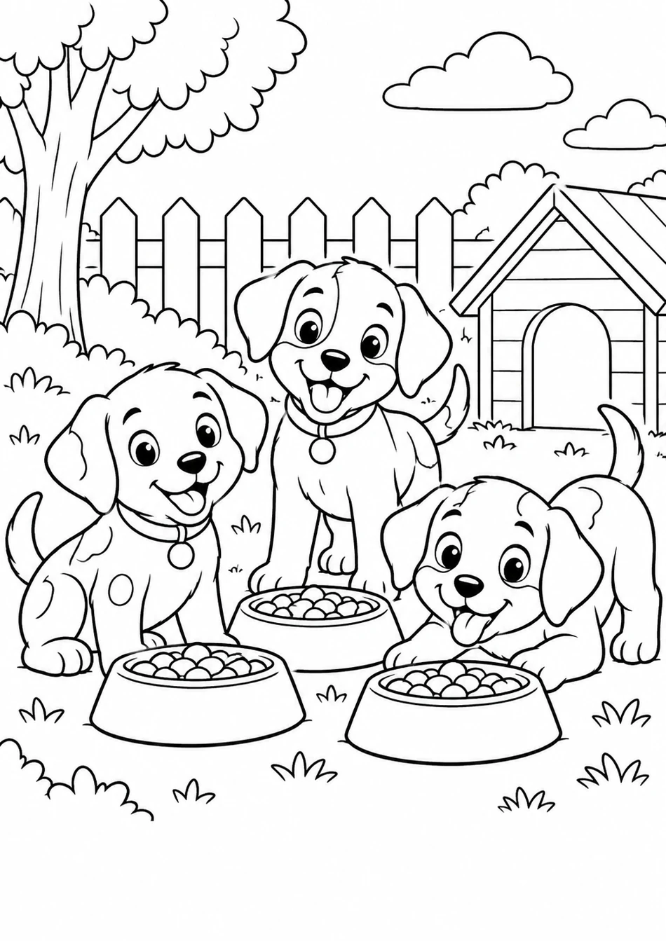 Le goûter des chiots