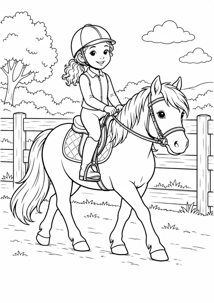 La promenade à poney