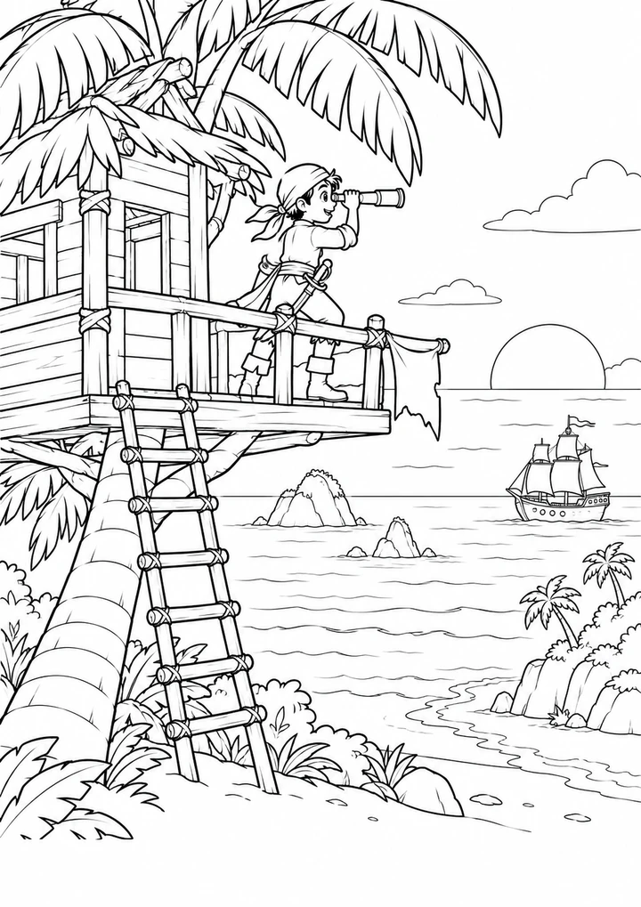 La cabane du guetteur pirate