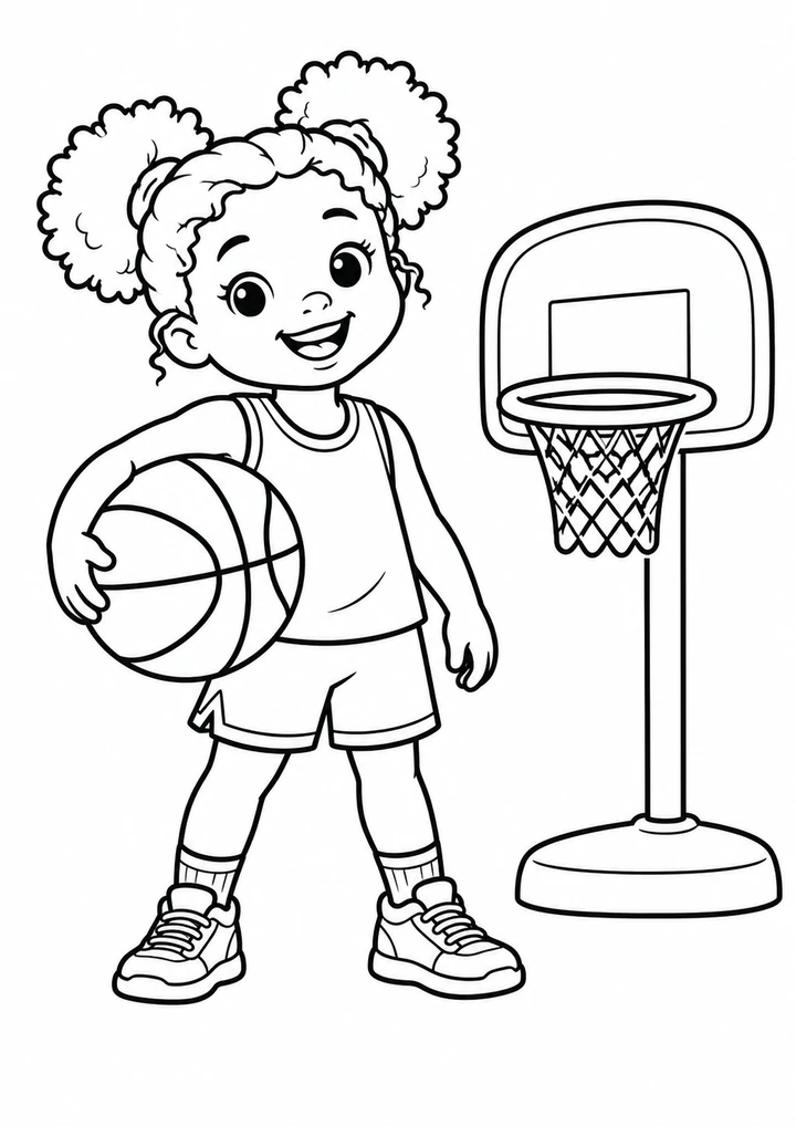 La petite basketteuse