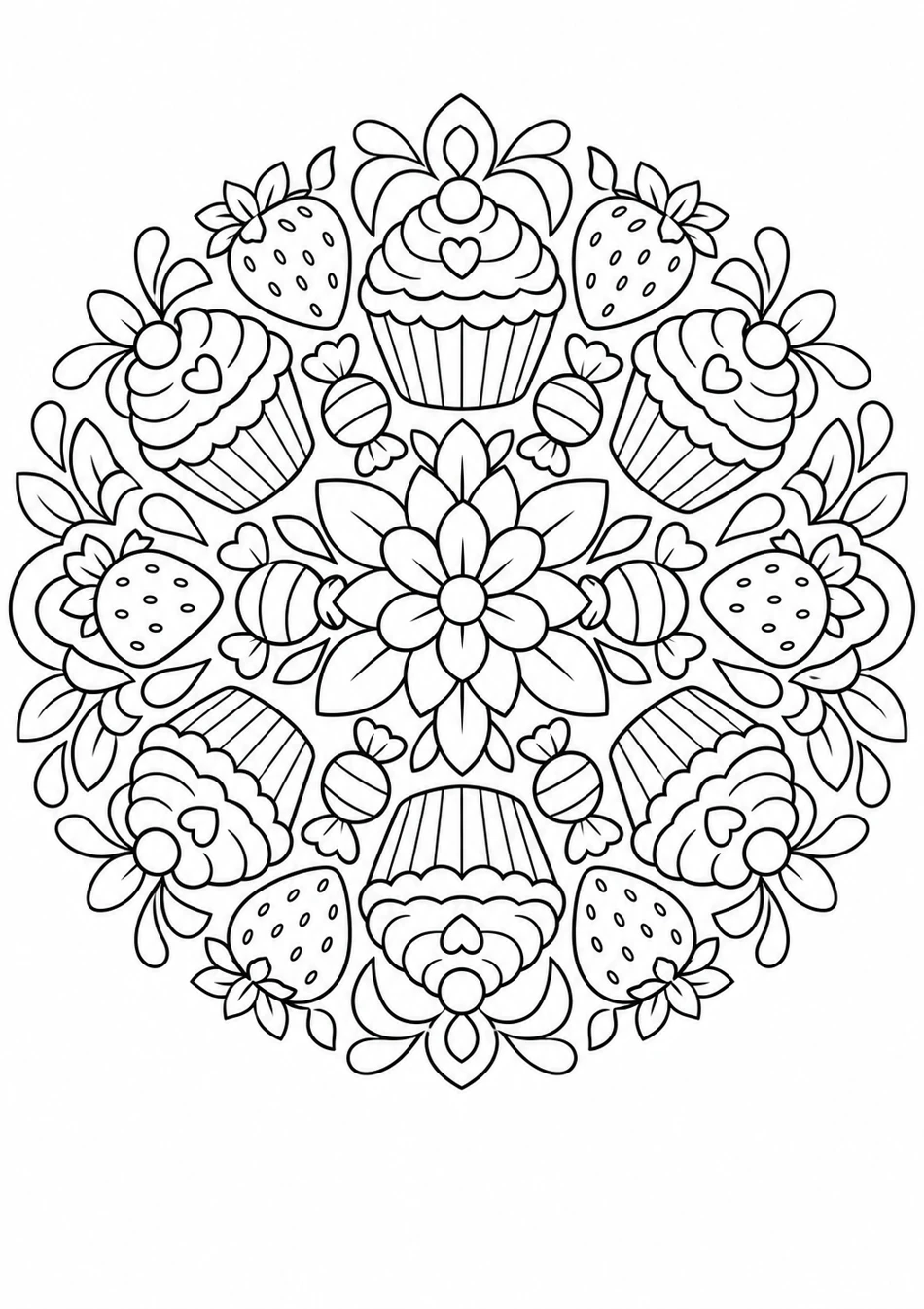 Le mandala des gourmandises