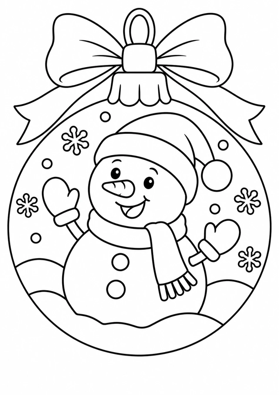 La boule de Noël souriante