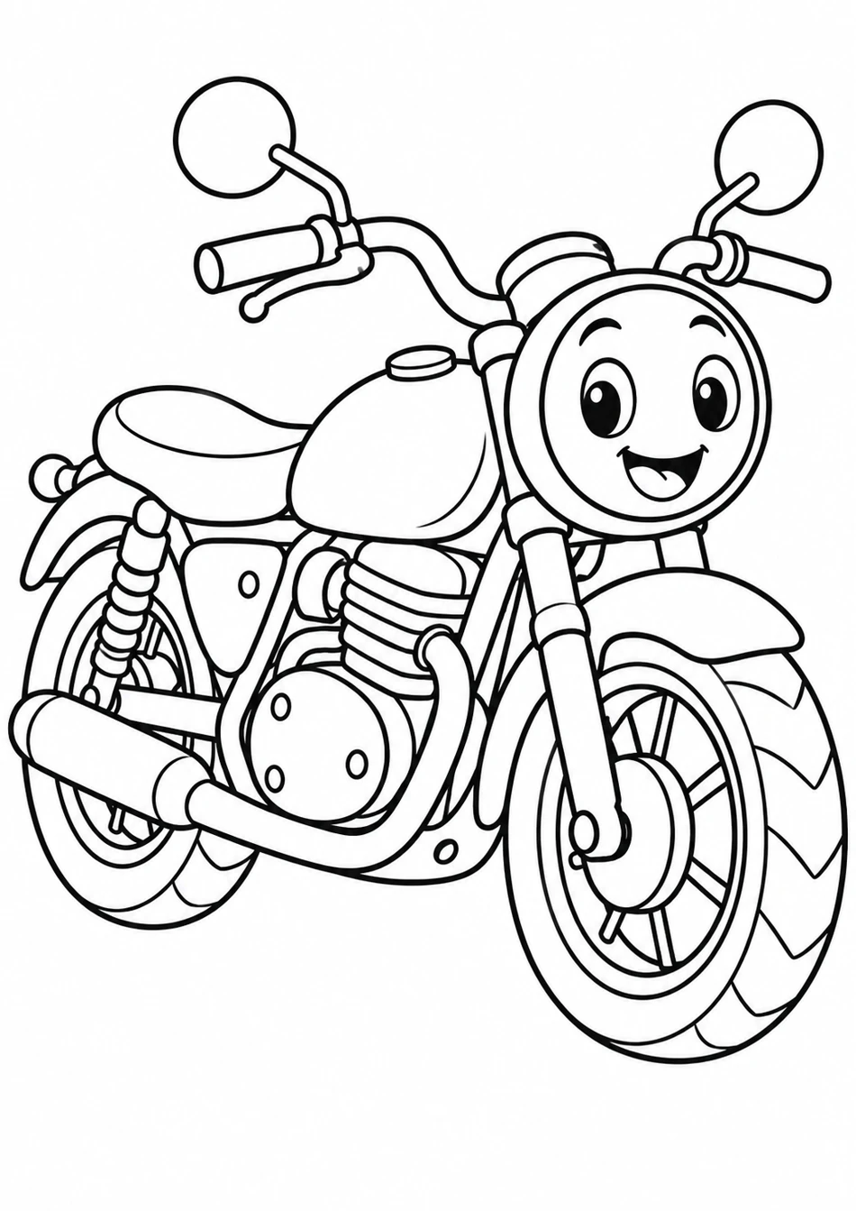 La moto au gros phare