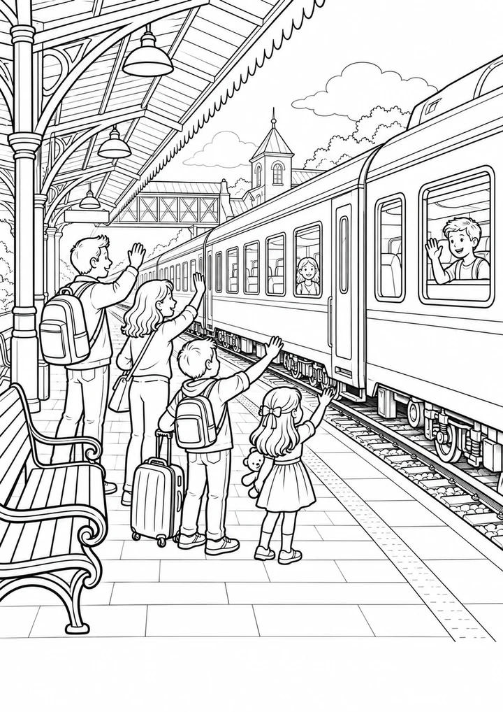 Le départ des voyageurs
