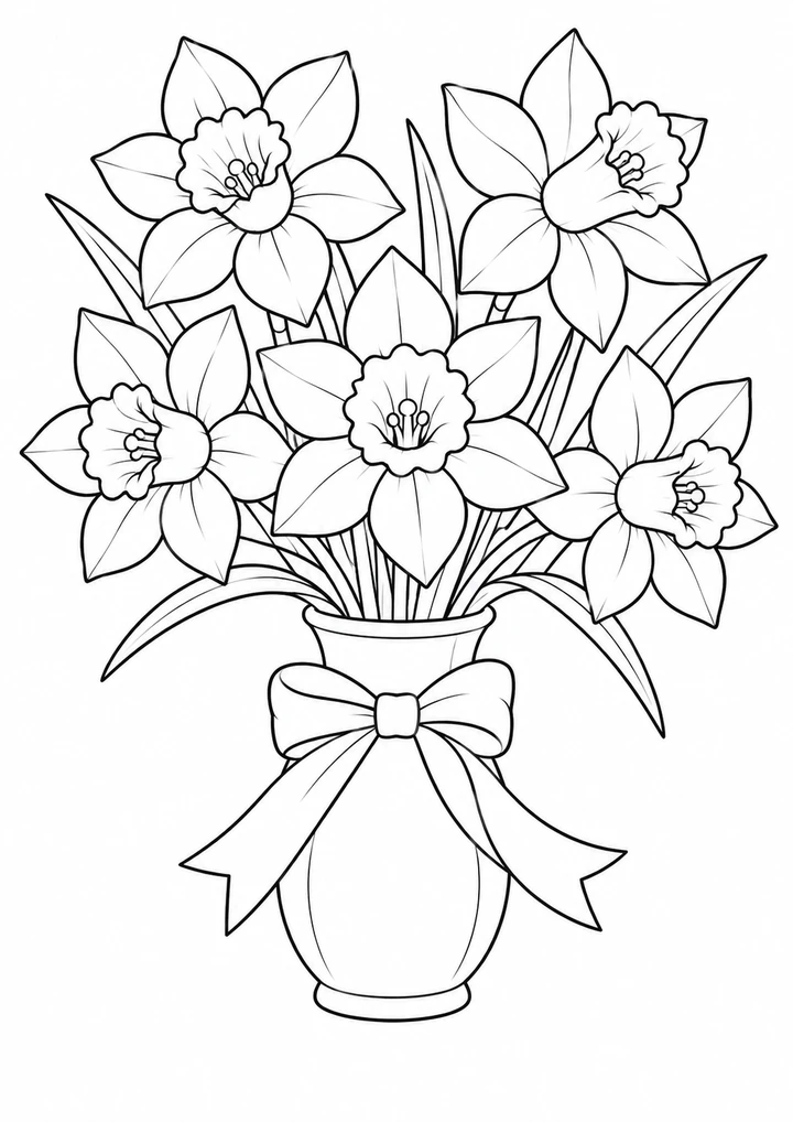 Le bouquet de jonquilles
