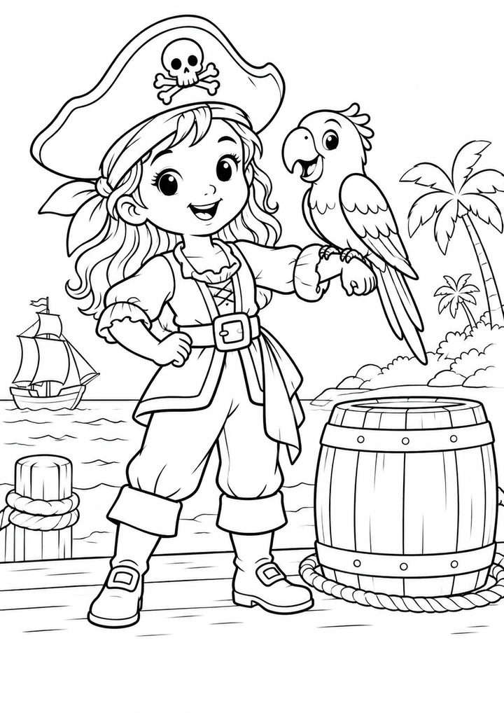 La pirate au perroquet