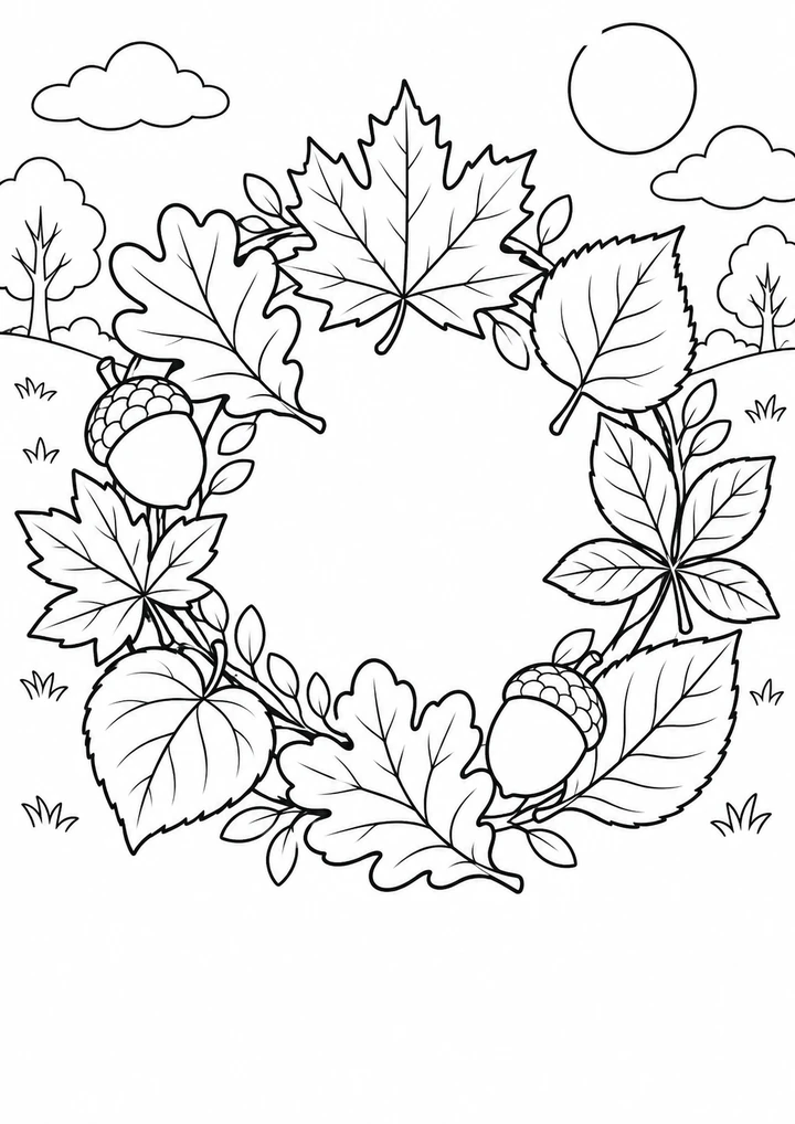 La couronne de feuilles