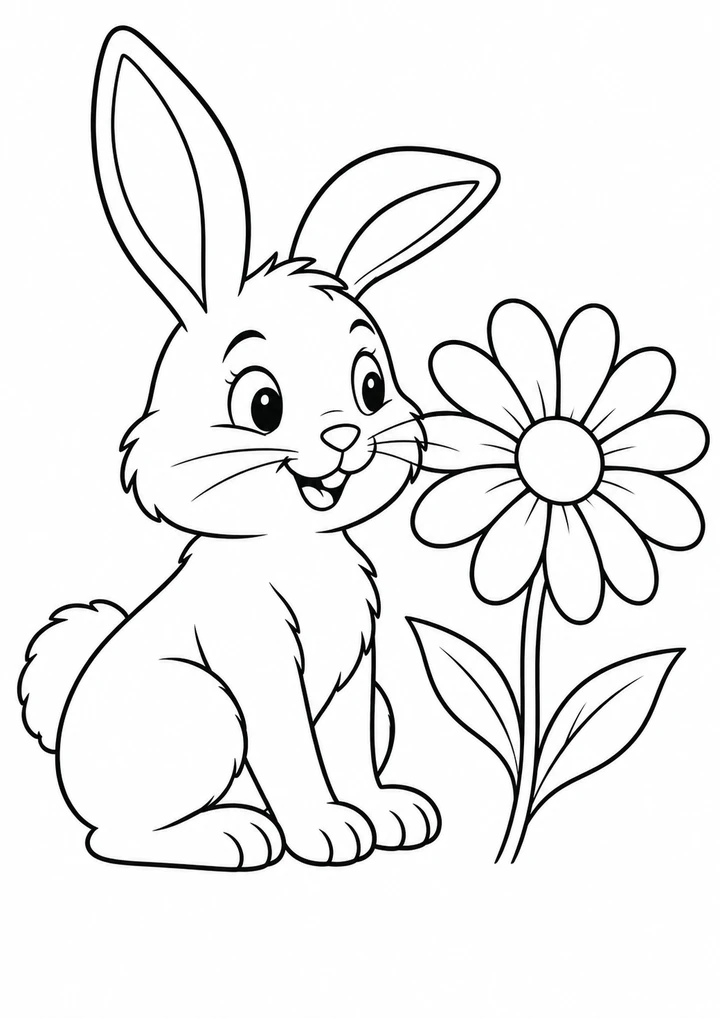 Le lapin et la marguerite