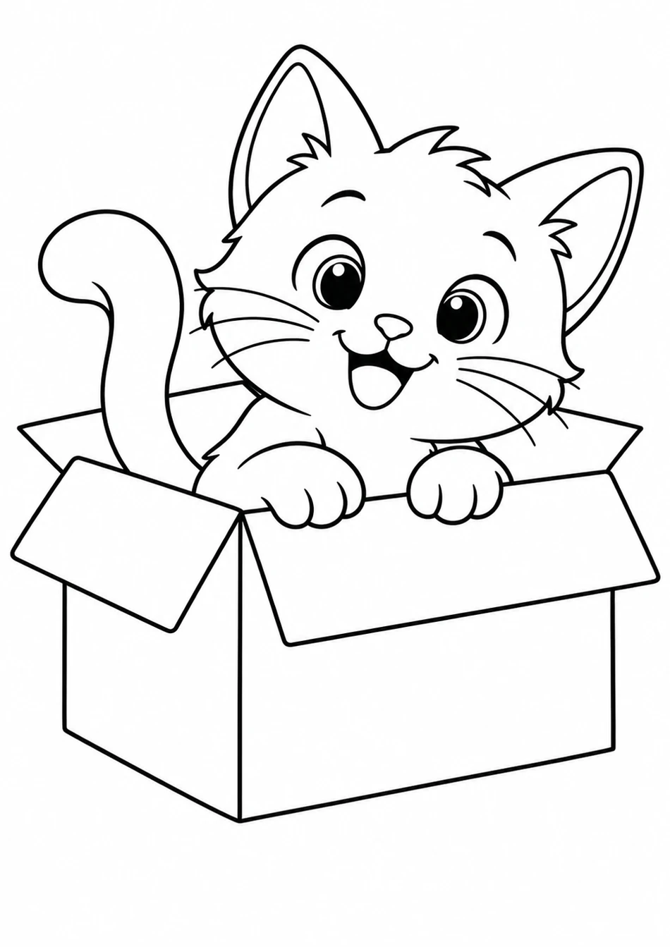 Le chat dans la boîte