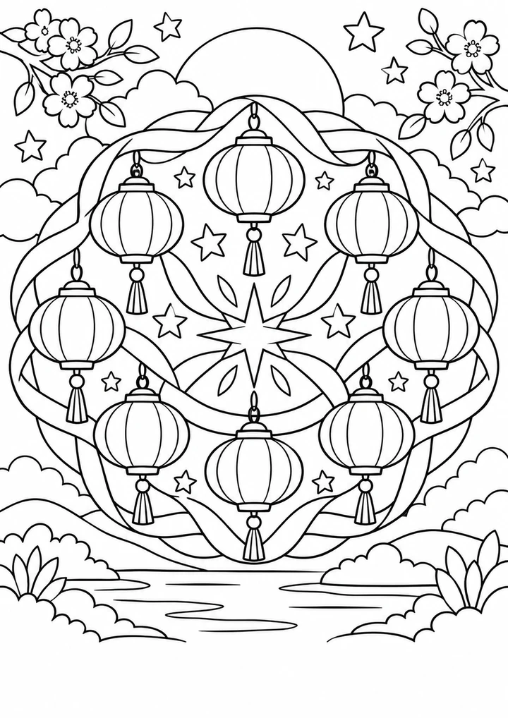 Le mandala des lanternes