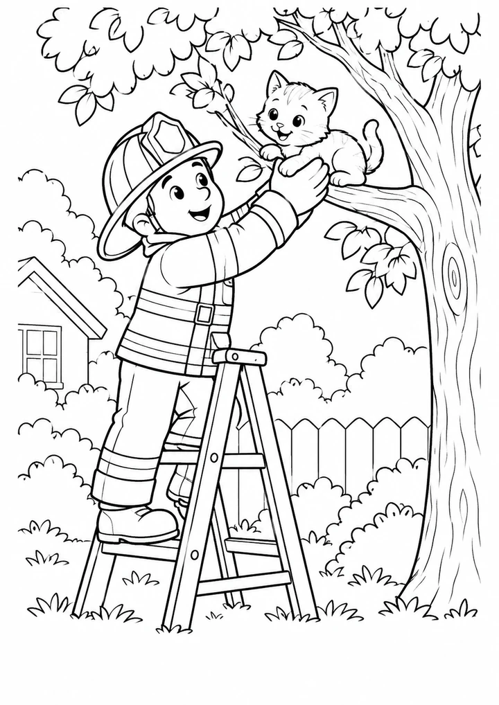 Le chaton dans l’arbre
