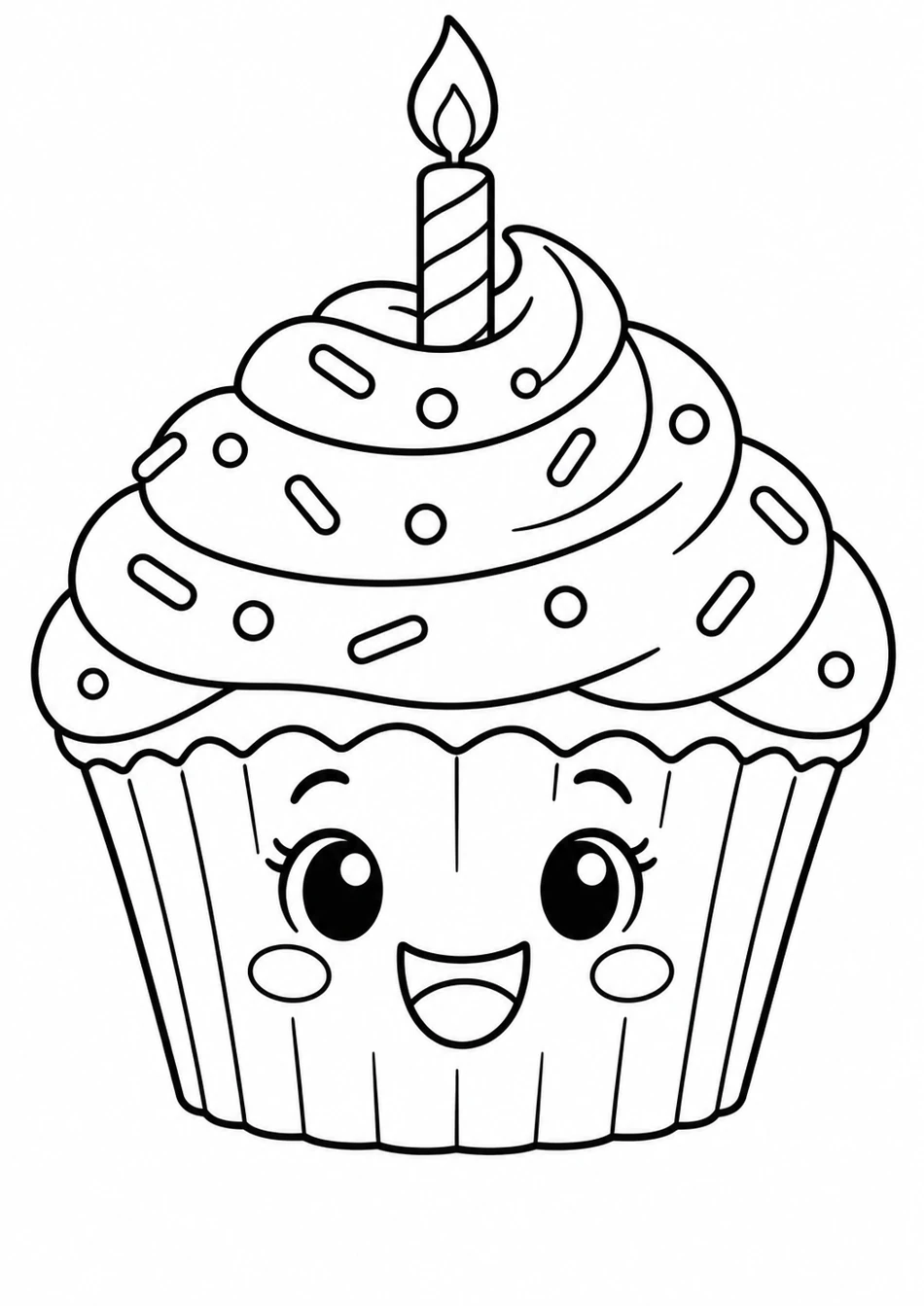 Le cupcake rigolo