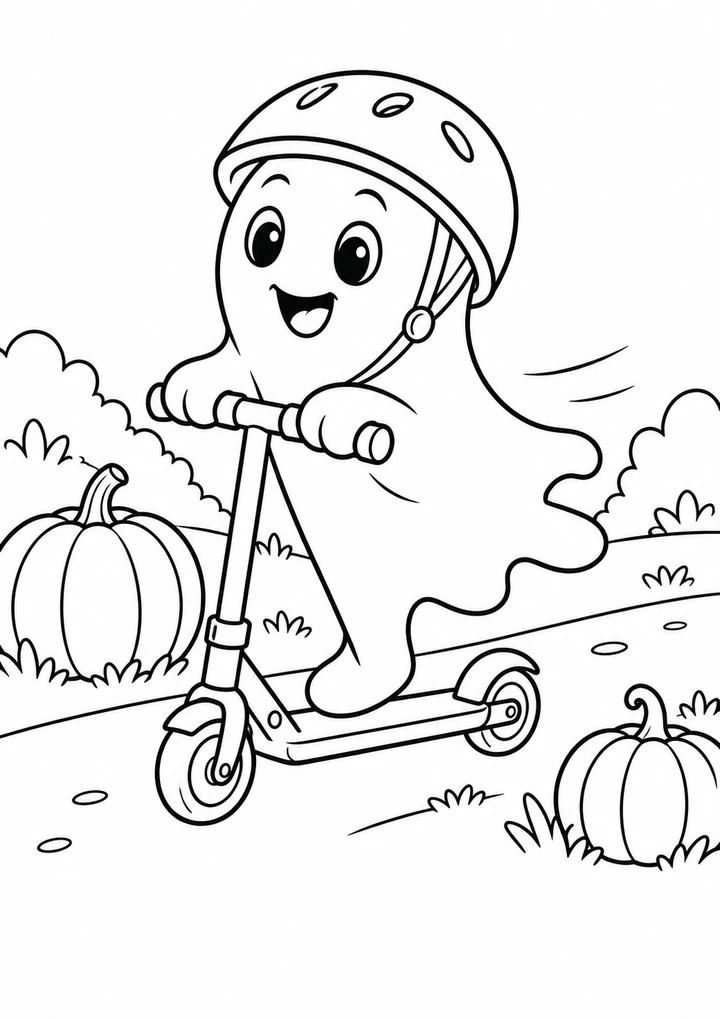 Le fantôme en trottinette