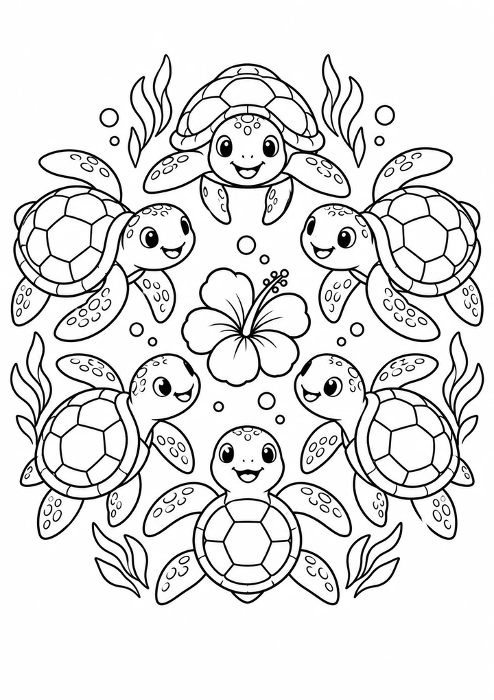 Le mandala des tortues