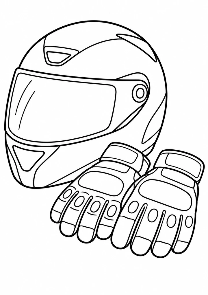 Le casque et les gants