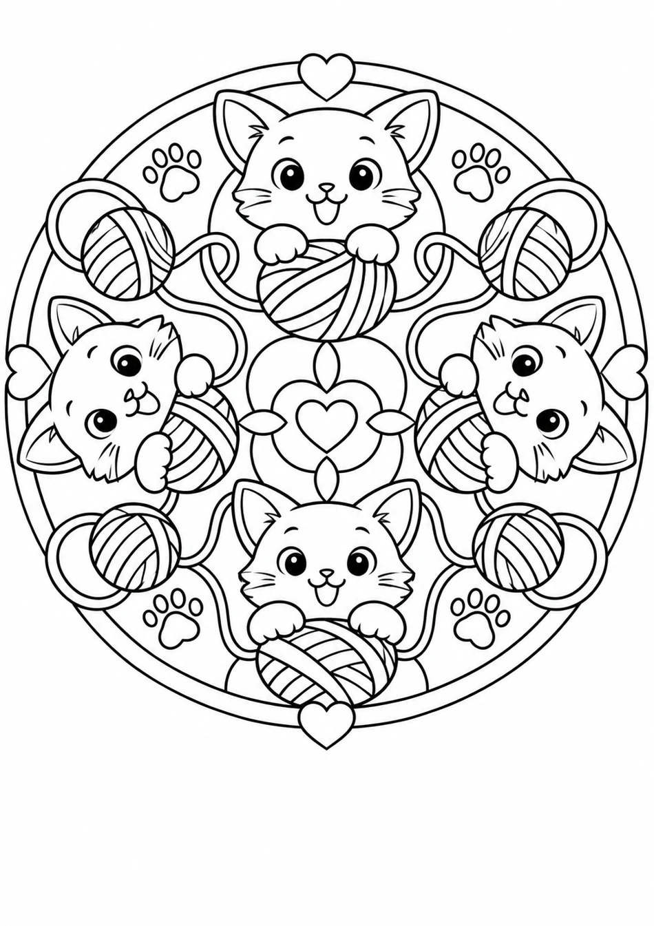 Le mandala des chats