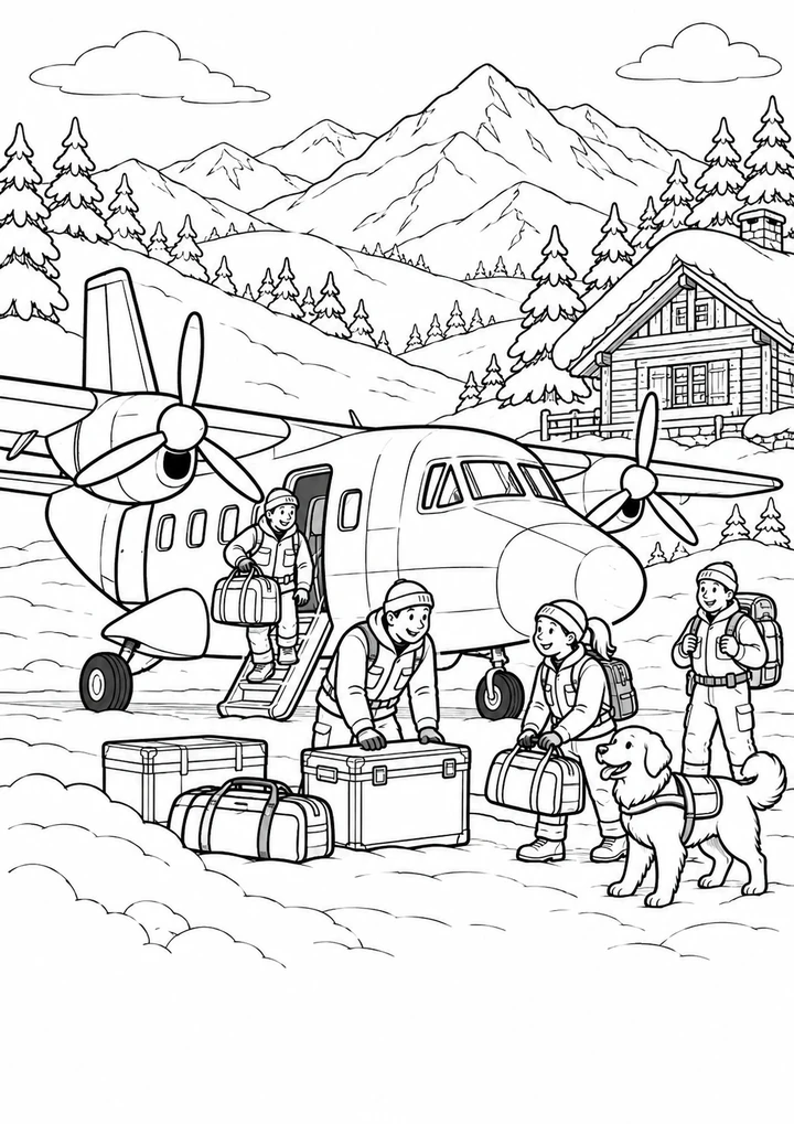 L’avion de secours en montagne