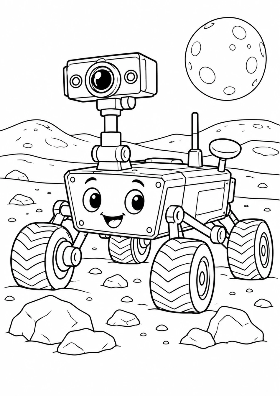 Le rover au grand appareil photo