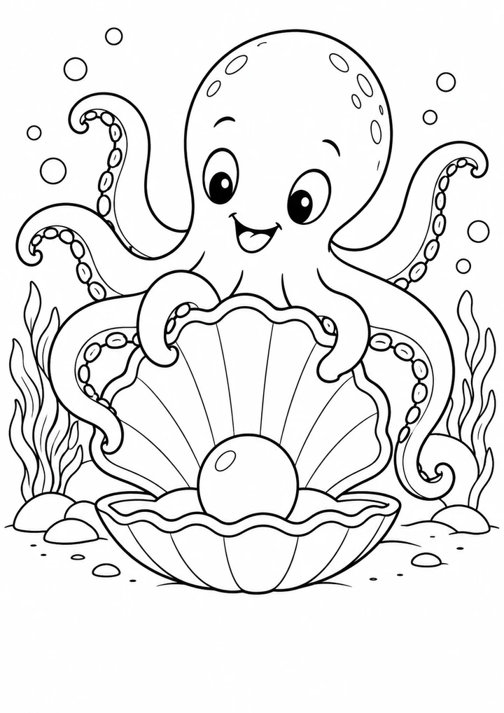 Le poulpe au coquillage géant