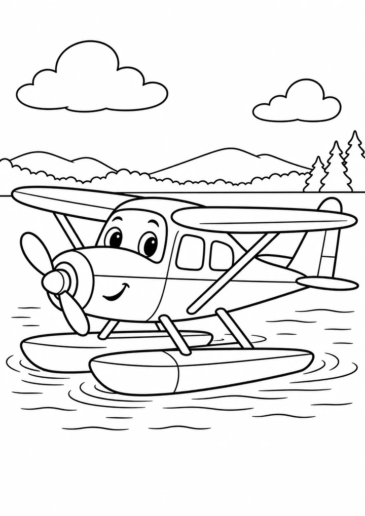 L’hydravion sur le lac