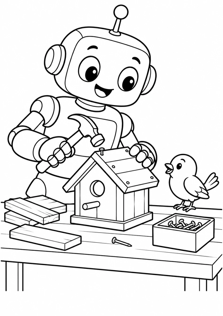Le robot et la cabane