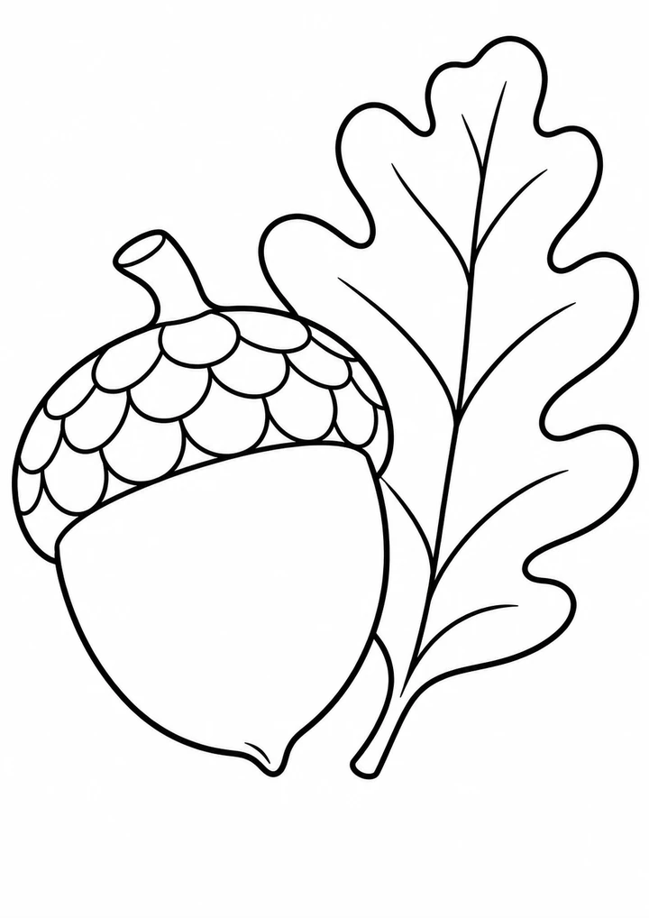 Le gland et la feuille de chêne