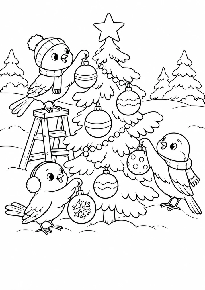 Le sapin des oiseaux