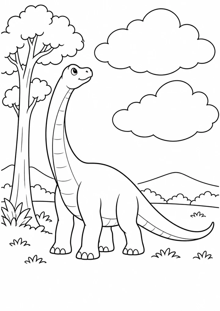 Le diplodocus et les nuages