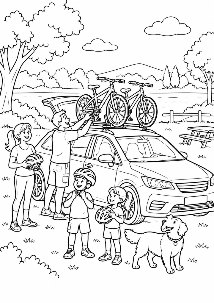 Le break et les vélos