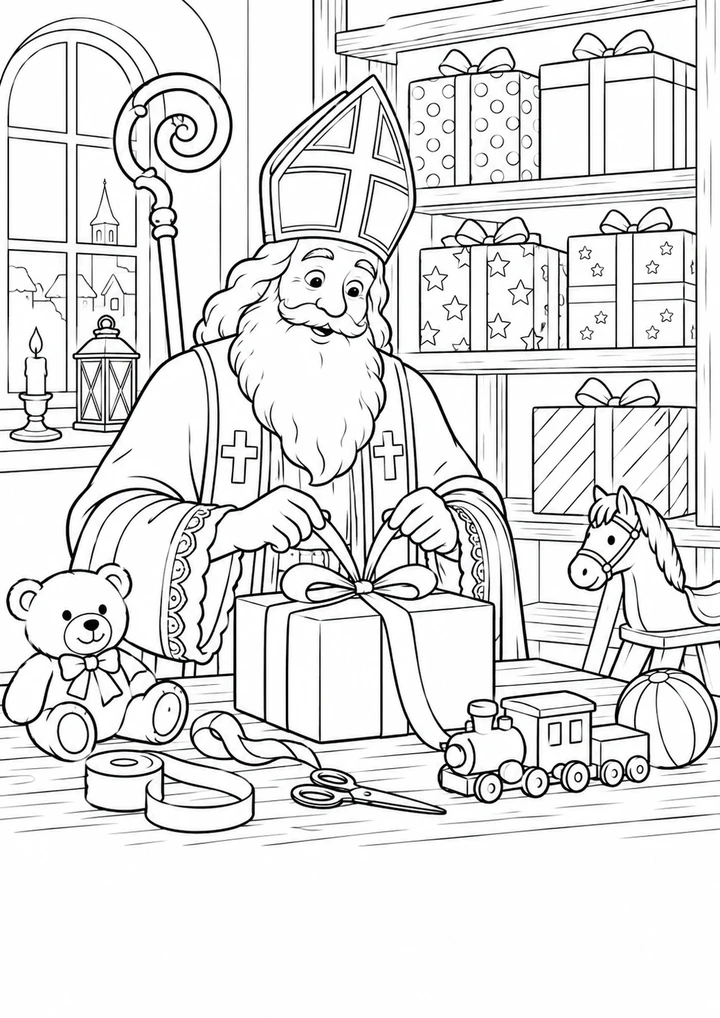 L’atelier des cadeaux de Saint-Nicolas