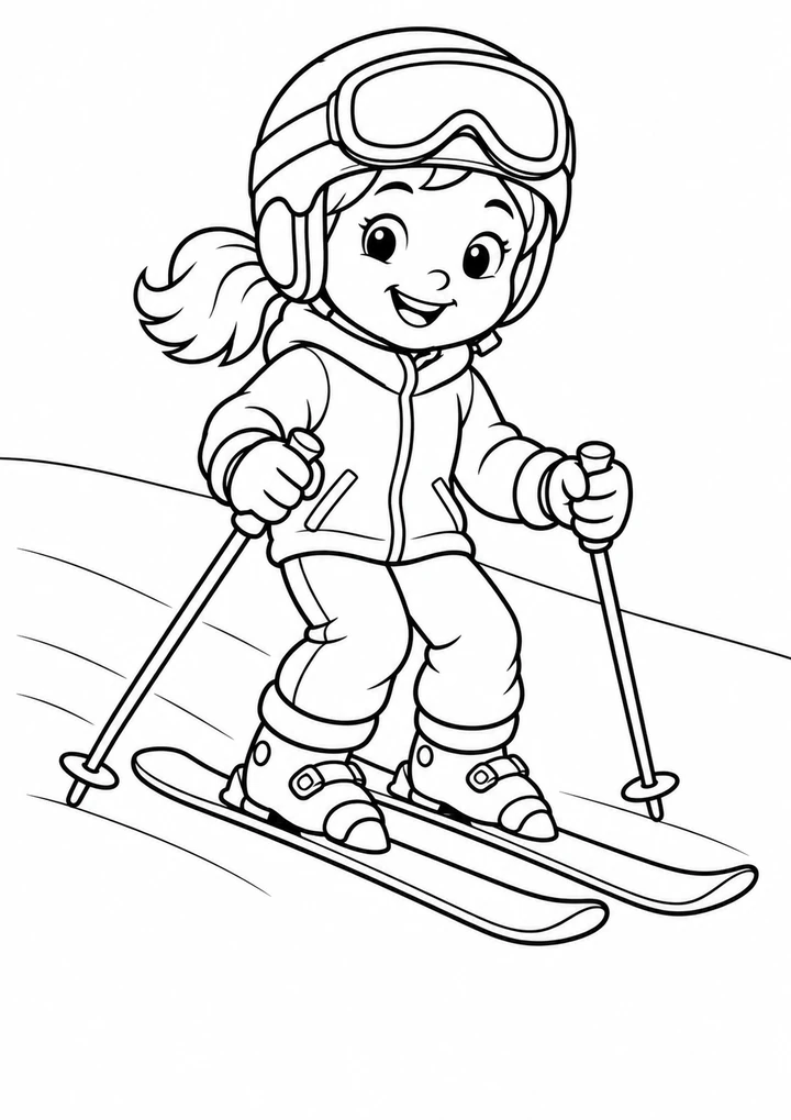 Le petit skieur